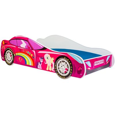 ADRK Furniture, Kinderbett, Bett mit Matratze CAR PINK 160x80 ADRK Furniture, Kinderbett, Bett mit Matratze CAR PINK 160x80