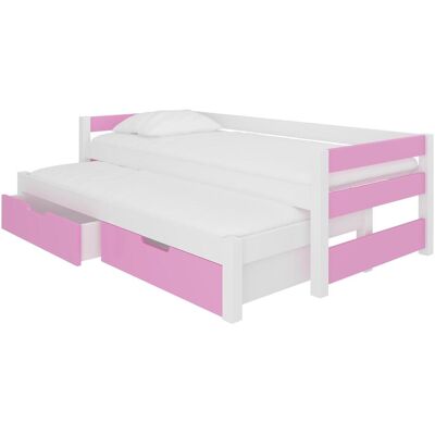 ADRK Furniture, Kinderbett, Doppelbett mit Matratzen FRAGA (90 x 200 cm) ADRK Furniture, Kinderbett, Doppelbett mit Matratzen FRAGA (90 x 200 cm)
