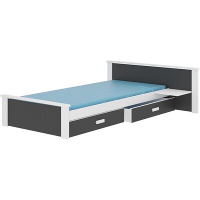 ADRK Furniture, Kinderbett, Bett ALDEX SHELF 200x90 (90 x 200 cm) ADRK Furniture, Kinderbett, Bett ALDEX SHELF 200x90 (90 x 200 cm)