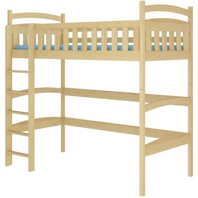 ADRK Furniture, Kinderbett, Etagenbett Mezzanine mit MIAGO 200x90 Matratze (200 x 90 cm) ADRK Furniture, Kinderbett, Etagenbett Mezzanine mit MIAGO 200x90 Matratze (200 x 90 cm)