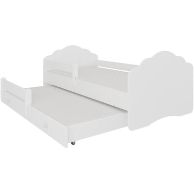 ADRK Furniture, Kinderbett, Doppelbett mit Geländer und Matratzen CASIMO II 160x80 ADRK Furniture, Kinderbett, Doppelbett mit Geländer und Matratzen CASIMO II 160x80