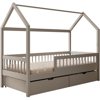 ADRK Furniture, Kinderbett, Hausbett Galicja mit Matratze (200 x 90 cm) ADRK Furniture, Kinderbett, Hausbett Galicja mit Matratze (200 x 90 cm)