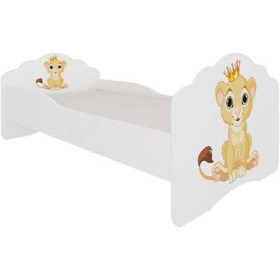 ADRK Furniture, Kinderbett, Bett mit Matratze CASIMO LION 140x70 ADRK Furniture, Kinderbett, Bett mit Matratze CASIMO LION 140x70