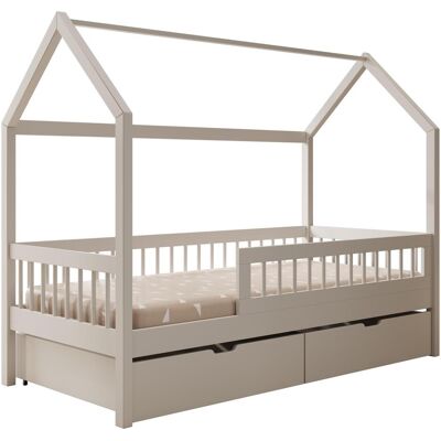 ADRK Furniture, Kinderbett, Hausbett Galicja mit Matratze (140 x 70 cm) ADRK Furniture, Kinderbett, Hausbett Galicja mit Matratze (140 x 70 cm)