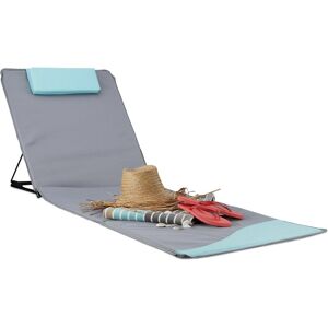 Relaxdays, Liegestuhl, Strandmatte (195 cm) Relaxdays, Liegestuhl, Strandmatte (195 cm)