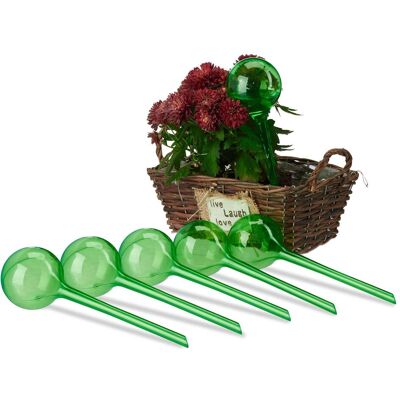 Relaxdays, Bewässerungskugeln + Tonkegel, 6x Bewässerungskugel (Bewässerungskugeln) Relaxdays, Bewässerungskugeln + Tonkegel, 6x Bewässerungskugel (Bewässerungskugeln)