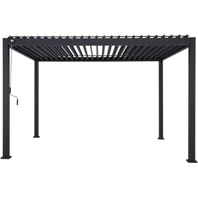 Leco, Pavillon, Lamellenpergola DELUXE 3x4m anthrazit (400 cm, 300 cm) Leco, Pavillon, Lamellenpergola DELUXE 3x4m anthrazit (400 cm, 300 cm)