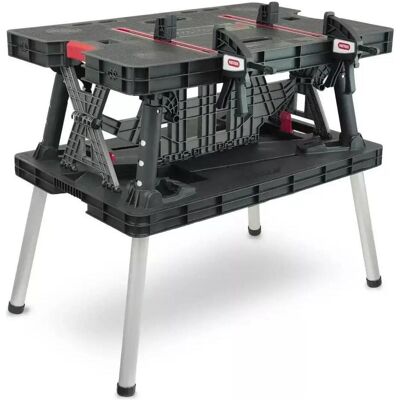 Dedra, Werkbank + Arbeitsbock, Klappbarer Arbeitstisch N120 (55 cm, 91 cm) Dedra, Werkbank + Arbeitsbock, Klappbarer Arbeitstisch N120 (55 cm, 91 cm)