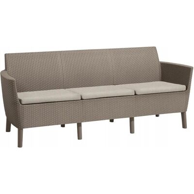 Keter, Gartenlounge, Dārza dīvāns trīsvietīgs Salemo 3 Seater Sofa bēšs Keter, Gartenlounge, Dārza dīvāns trīsvietīgs Salemo 3 Seater Sofa bēšs