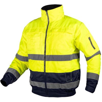 Topex, Arbeitsjacke, Warnschutz-Arbeitsjacke 3in1, isoliert, gelb und navy blau, Grösse S (S) Topex, Arbeitsjacke, Warnschutz-Arbeitsjacke 3in1, isoliert, gelb und navy blau, Grösse S (S)