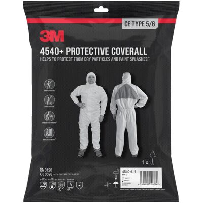 3M Schutzanzug + Arbeitsoverall, Schutzanzug 4540+ (L, 1x) 3M Schutzanzug + Arbeitsoverall, Schutzanzug 4540+ (L, 1x)