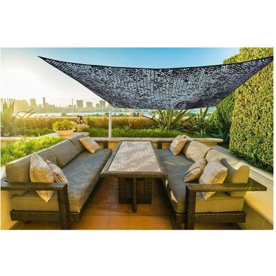 Faura, Sonnensegel, Reversible camouflage awning black 3 x 4 m Faura, Sonnensegel, Reversible camouflage awning black 3 x 4 m