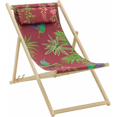 Allibert, Liegestuhl, Liegestuhl Strandstuhl, mehrfach verstellbar, Gestell aus Buchenholz in natur, Flächen aus Textil... (120 cm) Allibert, Liegestuhl, Liegestuhl Strandstuhl, mehrfach verstellbar, Gestell aus Buchenholz in natur, Flächen aus Textil... (120 cm)