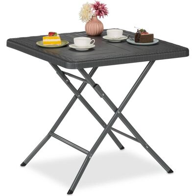 Relaxdays, Gartentisch + Balkontisch, Gartentisch (78 x 78 x 74 cm) Relaxdays, Gartentisch + Balkontisch, Gartentisch (78 x 78 x 74 cm)
