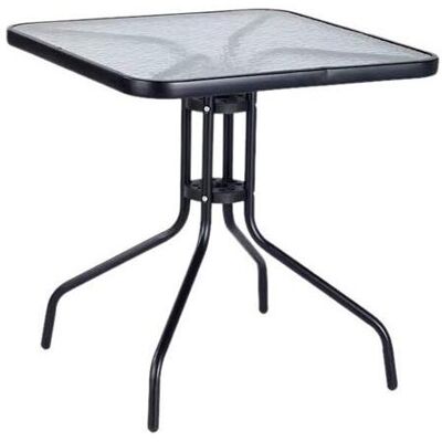 Domoletti, Gartentisch + Balkontisch, Garden table, black, 60 cm x 60 cm x 70 cm (60 x 60 x 70 cm) Domoletti, Gartentisch + Balkontisch, Garden table, black, 60 cm x 60 cm x 70 cm (60 x 60 x 70 cm)