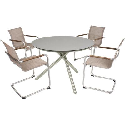 Garden Pleasure NOVA Beige Gartenstühle - 4er Set Garden Pleasure NOVA Beige Gartenstühle - 4er Set