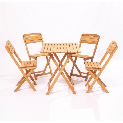 Hanah Home Gartenset - Buchenholz Klappbarer Tisch & Stühle Hanah Home Gartenset - Buchenholz Klappbarer Tisch & Stühle