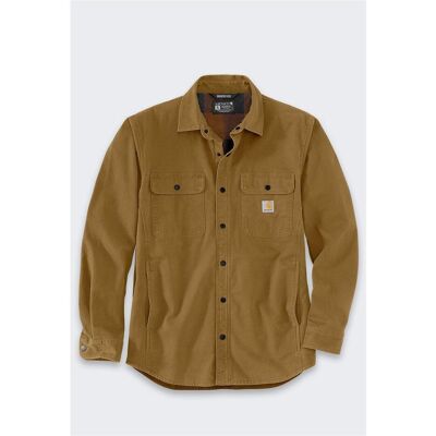 Carhartt, Arbeitsjacke, Tj5419 Rlxdfit Cnvs Flc Lnd Shrtjac Bruin M (M) Carhartt, Arbeitsjacke, Tj5419 Rlxdfit Cnvs Flc Lnd Shrtjac Bruin M (M)