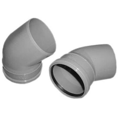 Wavin Zubehör Sanitärinstallation, Internal drainage elbow Optima, d110, 45 ° Wavin Zubehör Sanitärinstallation, Internal drainage elbow Optima, d110, 45 °