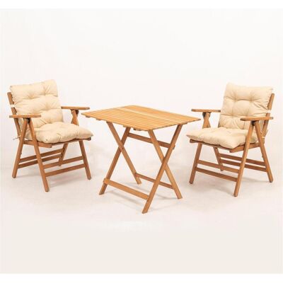 Kalune Design, Gartentisch + Balkontisch, Folding Lux Garden Table Two Chairs Set (80 x 60 x 74 cm) Kalune Design, Gartentisch + Balkontisch, Folding Lux Garden Table Two Chairs Set (80 x 60 x 74 cm)