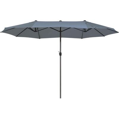 Beliani Gartenschirm Dunkelgrau - Garden Parasol Beliani Gartenschirm Dunkelgrau - Garden Parasol