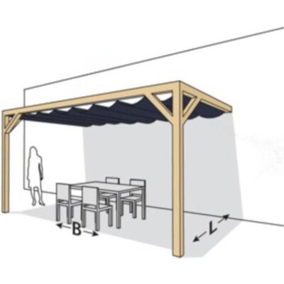 Platinum Sun & Shade, Pavillon, Pergola Kit Wandelement (11 cm, 19 cm) Platinum Sun & Shade, Pavillon, Pergola Kit Wandelement (11 cm, 19 cm)