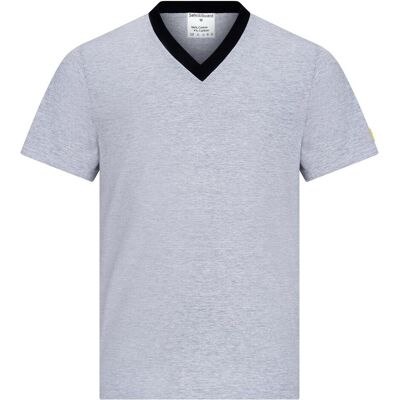 Top Swede, Arbeitsjacke, ESD-T-Shirt, V-Ausschnitt, hellgrau/schwarz 150 g/qm, Grösse XS (XS) Top Swede, Arbeitsjacke, ESD-T-Shirt, V-Ausschnitt, hellgrau/schwarz 150 g/qm, Grösse XS (XS)