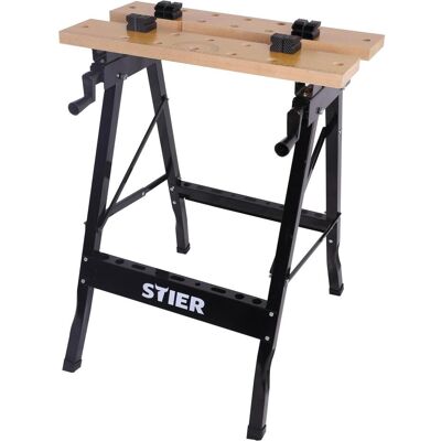Stier, Werkbank + Arbeitsbock, Werk- und Spanntisch, klappbar, 150 kg (63.50 cm, 60.50 cm) Stier, Werkbank + Arbeitsbock, Werk- und Spanntisch, klappbar, 150 kg (63.50 cm, 60.50 cm)
