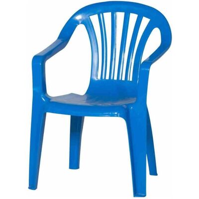 ProGarden, Gartenstühle, Stapelsessel Sedia Baby 38x38x52 cm aus Kunststoff in blau ProGarden, Gartenstühle, Stapelsessel Sedia Baby 38x38x52 cm aus Kunststoff in blau