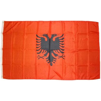 trends4cents, Fahne, Flagge Albanien 90 x 150 cm mit 2 Ösen 100g/m² Stoffgewicht Hissfahne Hissflagge (90 x 150 cm) trends4cents, Fahne, Flagge Albanien 90 x 150 cm mit 2 Ösen 100g/m² Stoffgewicht Hissfahne Hissflagge (90 x 150 cm)