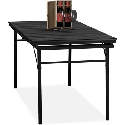 Relaxdays, Gartentisch + Balkontisch, Gartentisch (78 x 166 x 76 cm) Relaxdays, Gartentisch + Balkontisch, Gartentisch (78 x 166 x 76 cm)