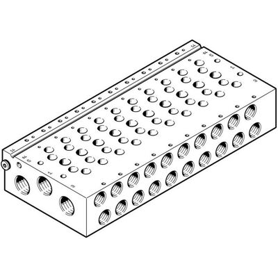 Festo, Rohrverbindungstechnik, VABM-L1-18W-G38-16 574478 ANSCHLUSSLEISTE Festo, Rohrverbindungstechnik, VABM-L1-18W-G38-16 574478 ANSCHLUSSLEISTE