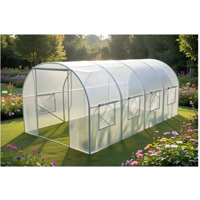 Awtools, Gartenhaus + Gartenschrank, SZKLARNIA OGRODOWA TUNEL BIAŁA 3x4,5x2m Awtools, Gartenhaus + Gartenschrank, SZKLARNIA OGRODOWA TUNEL BIAŁA 3x4,5x2m