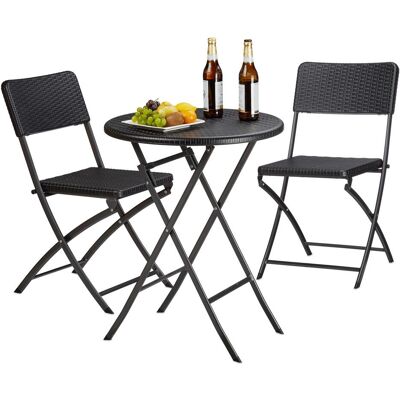 Relaxdays, Gartentisch + Balkontisch, Gartenmöbel Set (59.50 x 75.50 cm) Relaxdays, Gartentisch + Balkontisch, Gartenmöbel Set (59.50 x 75.50 cm)
