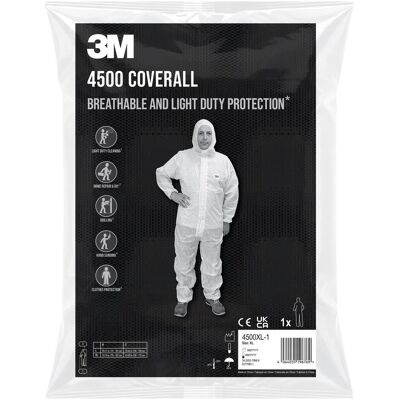 3M Schutzanzug + Arbeitsoverall, Schutzanzug (XL, 1x) 3M Schutzanzug + Arbeitsoverall, Schutzanzug (XL, 1x)