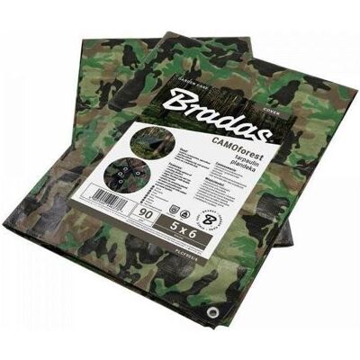 Bradas, Abdeckplane, PLANDEKA KAMUFLAŻOWA 90g 6*12m CAMOFOREST (12 x 6 m) Bradas, Abdeckplane, PLANDEKA KAMUFLAŻOWA 90g 6*12m CAMOFOREST (12 x 6 m)