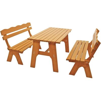Degamo, Gartentisch + Balkontisch, Garnitur FREITAL 3-teilig (150 x 70 x 74 cm) Degamo, Gartentisch + Balkontisch, Garnitur FREITAL 3-teilig (150 x 70 x 74 cm)