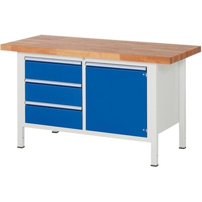 RAU, Werkbank + Arbeitsbock, Werkbank BxTxH 1500x700x840 mm (150 cm, 70 cm) RAU, Werkbank + Arbeitsbock, Werkbank BxTxH 1500x700x840 mm (150 cm, 70 cm)