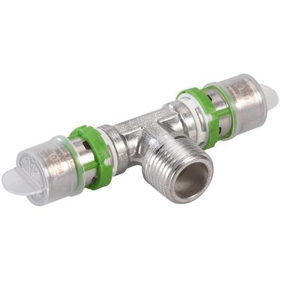 Comap, Rohrverbindungstechnik, Trójnik GZ zaprasowywany MultiSkin mosiądz/cynowany 20x3/4x20 (T-Verbindung) Comap, Rohrverbindungstechnik, Trójnik GZ zaprasowywany MultiSkin mosiądz/cynowany 20x3/4x20 (T-Verbindung)