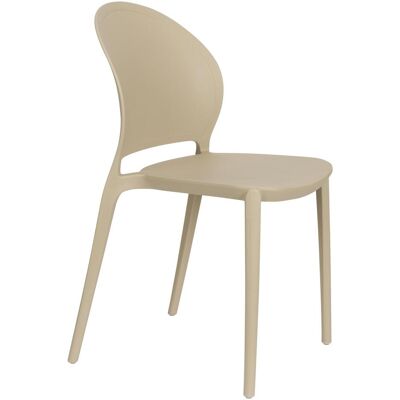 4x White Label Living, Gartenstühle, Sjoerd Outdoor Chair Beige 4x White Label Living, Gartenstühle, Sjoerd Outdoor Chair Beige