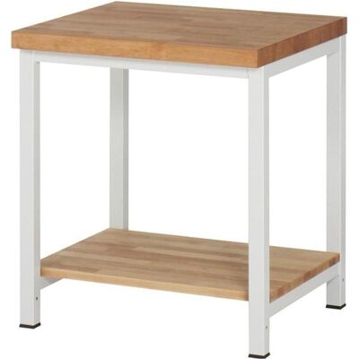 RAU, Werkbank + Arbeitsbock, Werkbank B750xT700 m.Ablageboden Buche T557 (75 cm, 70 cm) RAU, Werkbank + Arbeitsbock, Werkbank B750xT700 m.Ablageboden Buche T557 (75 cm, 70 cm)