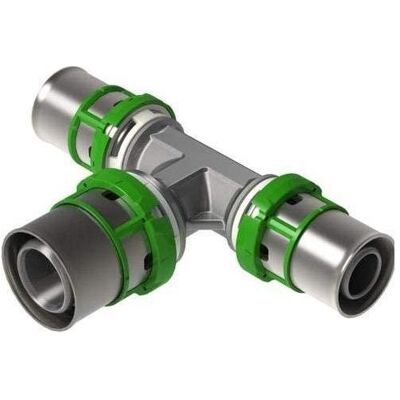 Comap, Rohrverbindungstechnik, Trójnik redukcyjny zaprasowywany MultiSkin mosiądz/ocynk 40x20x40 7130RW402040 (T-Verbindung) Comap, Rohrverbindungstechnik, Trójnik redukcyjny zaprasowywany MultiSkin mosiądz/ocynk 40x20x40 7130RW402040 (T-Verbindung)