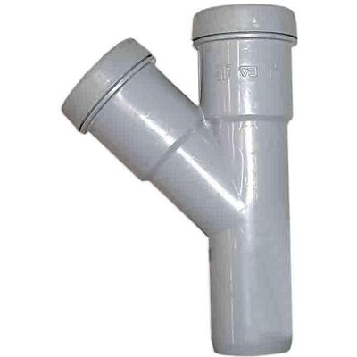 Wavin Zubehör Sanitärinstallation, BRANCH S&W 50X50/45PVC,GREY Wavin Zubehör Sanitärinstallation, BRANCH S&W 50X50/45PVC,GREY