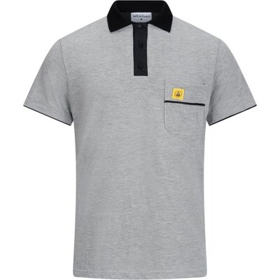 Top Swede, Arbeitsoberteil, ESD-Poloshirt hellgrau 210g/qm Grösse S (S) Top Swede, Arbeitsoberteil, ESD-Poloshirt hellgrau 210g/qm Grösse S (S)