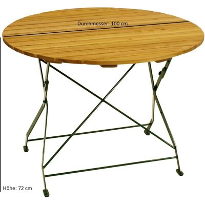Degamo, Gartentisch + Balkontisch, Klapptisch BAD TÖLZ rund (100 x 72 cm) Degamo, Gartentisch + Balkontisch, Klapptisch BAD TÖLZ rund (100 x 72 cm)
