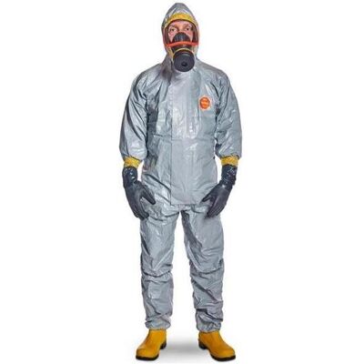 Dupont, Schutzanzug + Arbeitsoverall, Schutzoverall Tychem 6000 F Grösse XL grau PSA-Kategorie III (XL) Dupont, Schutzanzug + Arbeitsoverall, Schutzoverall Tychem 6000 F Grösse XL grau PSA-Kategorie III (XL)