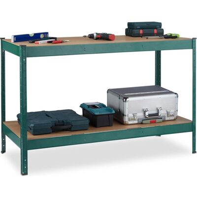 Relaxdays, Werkbank + Arbeitsbock, Werkbank (141 cm, 61 cm) Relaxdays, Werkbank + Arbeitsbock, Werkbank (141 cm, 61 cm)