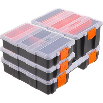 Relaxdays, Sortimentskasten, 4x Sortierbox Relaxdays, Sortimentskasten, 4x Sortierbox