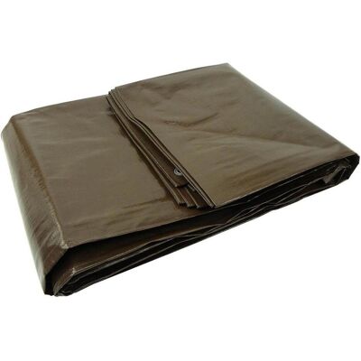 GEKO G70764 - Braune Abdeckplane - 10x12 m, Wasserdicht, Extra Stark GEKO G70764 - Braune Abdeckplane - 10x12 m, Wasserdicht, Extra Stark