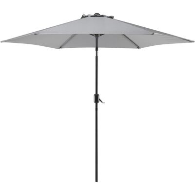 Beliani Gartenschirm Grau 270 cm Wetterfest - Sonnenschirm Beliani Gartenschirm Grau 270 cm Wetterfest - Sonnenschirm